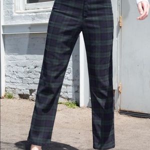 rare brandy melville plaid pants
